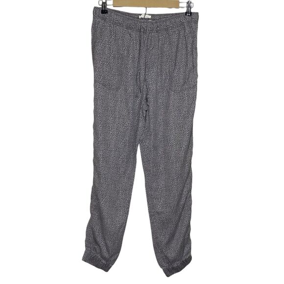 C&C California Pants Womens M Gray Joggers Lyocell Drawstring High Rise Pull On - Picture 1 of 11